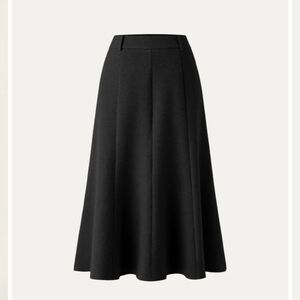 OGL Elegant Black A-Line Skirt